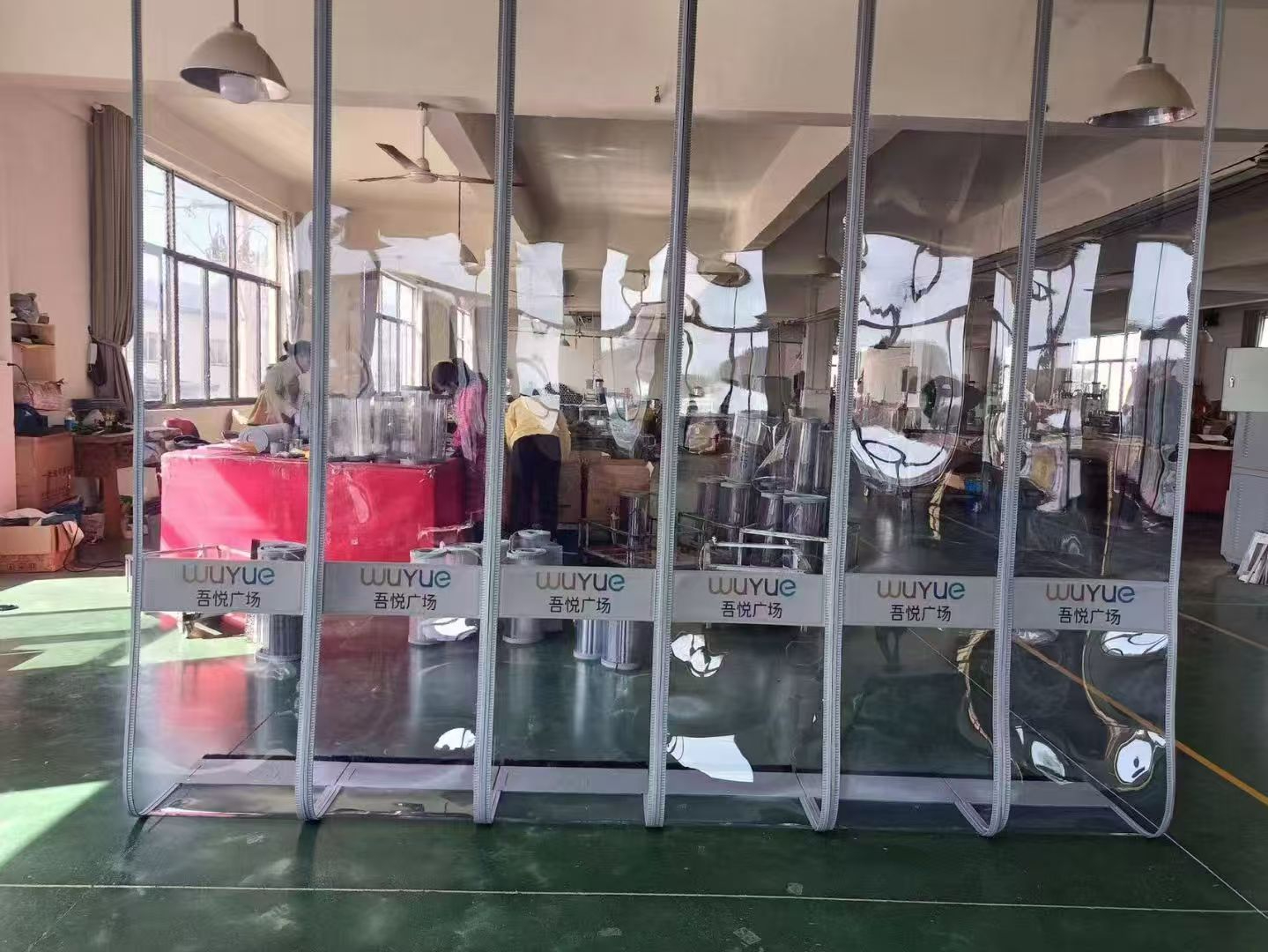 吾悦广场商业综合体磁吸门帘安装工程案例